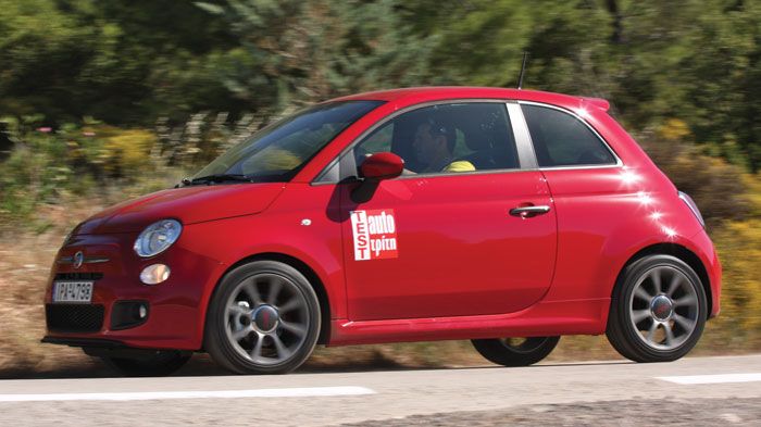 Σταθερό στις ευθείες και ουδέτερο στις στροφές είναι το Fiat 500, που έχει ευχάριστη συμπεριφορά και καλό «πάτημα».	